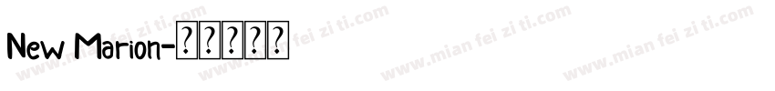 New Marion字体转换